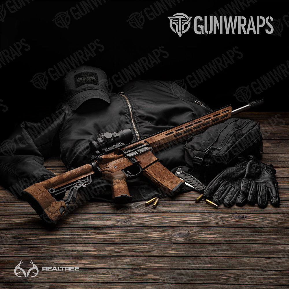 AR 15 Realtree XTREME Cork Camo Gun Skin Vinyl Wrap