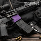 AR 15 Mag Well Hex Electric Purple Gun Skin Vinyl Wrap