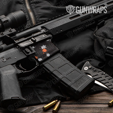 Orange AR-15 Well Gun Skin Vinyl Wraps