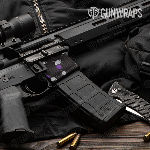 Purple AR-15 Well Gun Skin Vinyl Wraps