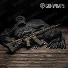 Woodgrain Bango Gun Skin Vinyl Wrap