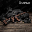 Woodgrain Berlin Gun Skin Vinyl Wrap