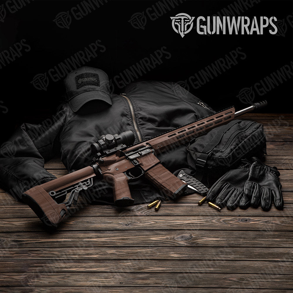 Woodgrain Caracas Gun Skin Vinyl Wrap