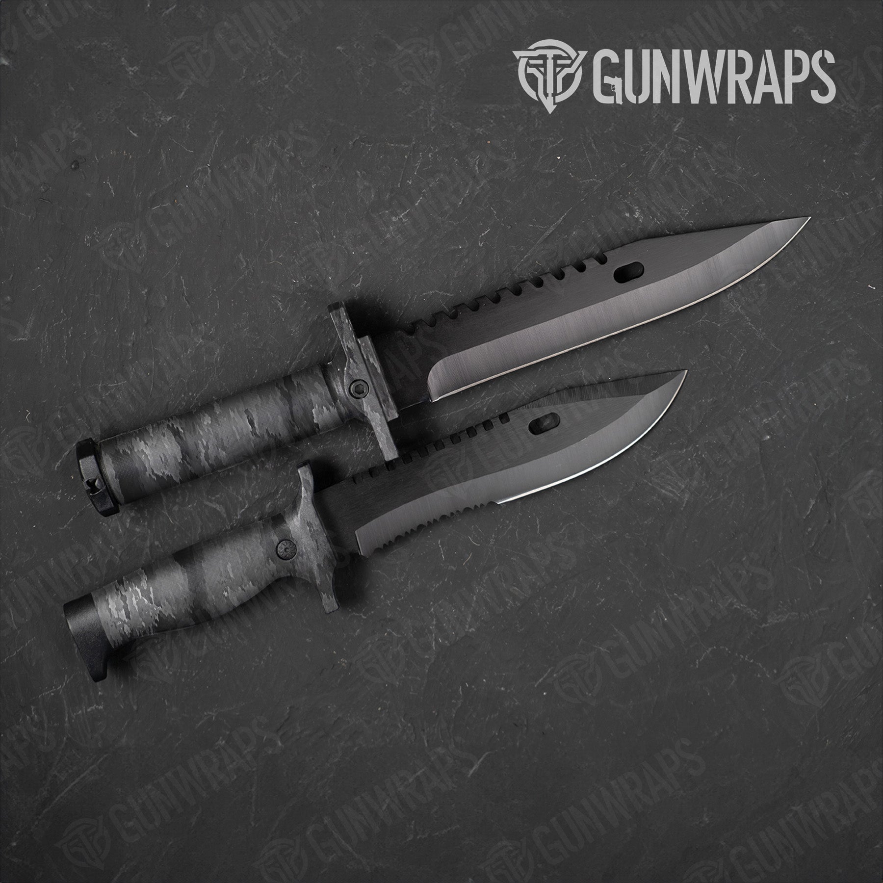 Knife A-TACS Ghost Camo Gear Skin Vinyl Wrap Film