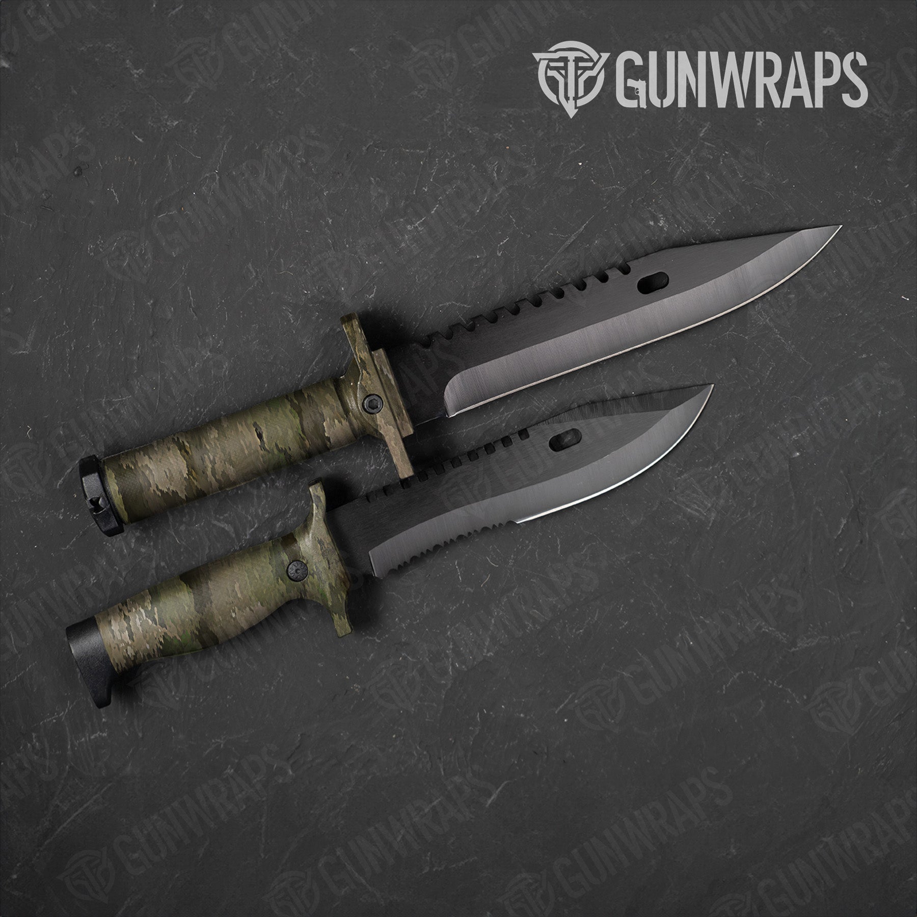 Knife A-TACS iX Camo Gear Skin Vinyl Wrap Film