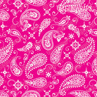 Pistol Slide Bandana Magenta & White Gun Skin Pattern