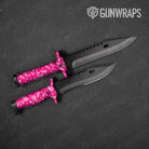 Knife Bandana Magenta & White Gear Skin Vinyl Wrap