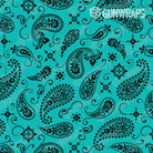 Rangefinder Bandana Tiffany Blue & Black Gear Skin Pattern