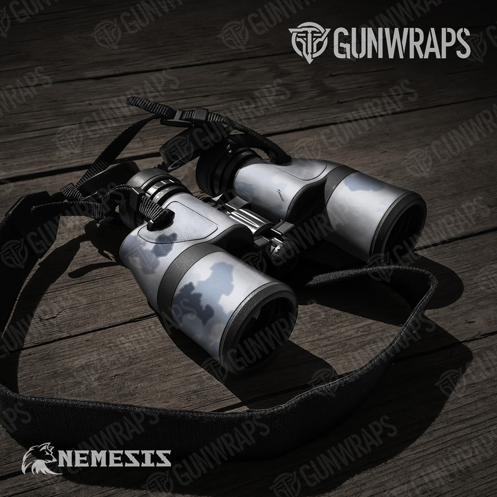 Binocular Large Nemesis Snow Tundra Gear Skin Vinyl Wrap