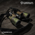 Binocular Large Nemesis Woodlands Wolf Gear Skin Vinyl Wrap