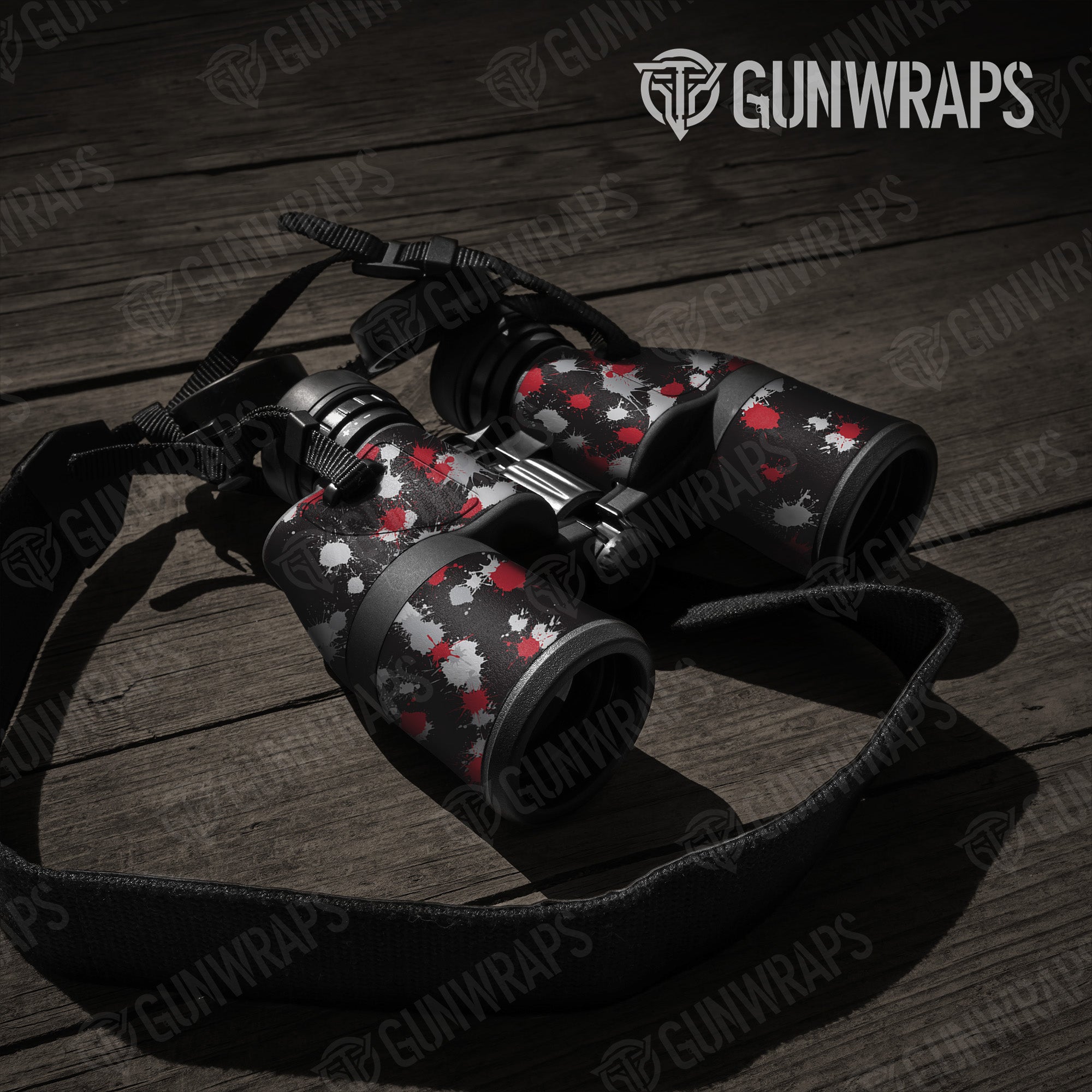 Binocular Paintball Red Tiger Gear Skin Vinyl Wrap