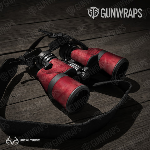 Red Binocular Gear Skin Vinyl Wraps