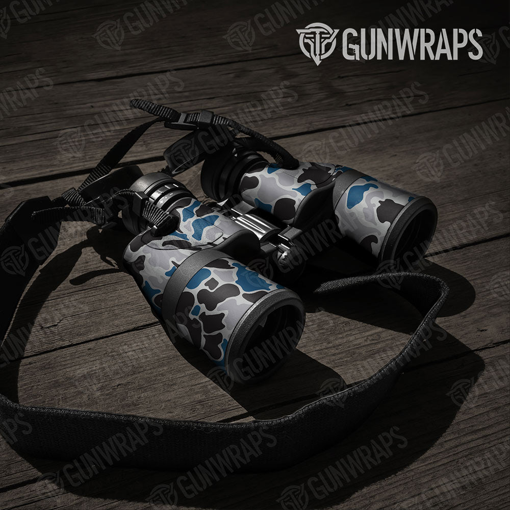 Old School Duck Blue Tiger Gun Skin Vinyl Wrap