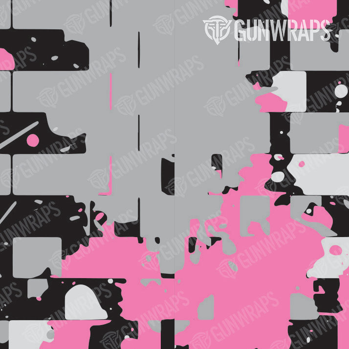 Knife Broken Plaid Pink Camo Gear Skin Pattern