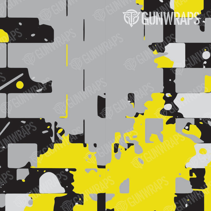 Binocular Broken Plaid Yellow Camo Gear Skin Pattern