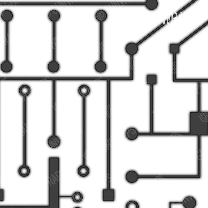 Tactical Circuit Board Black Gun Skin Pattern