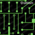 AR 15 Mag Well Circuit Board Green Gun Skin Pattern