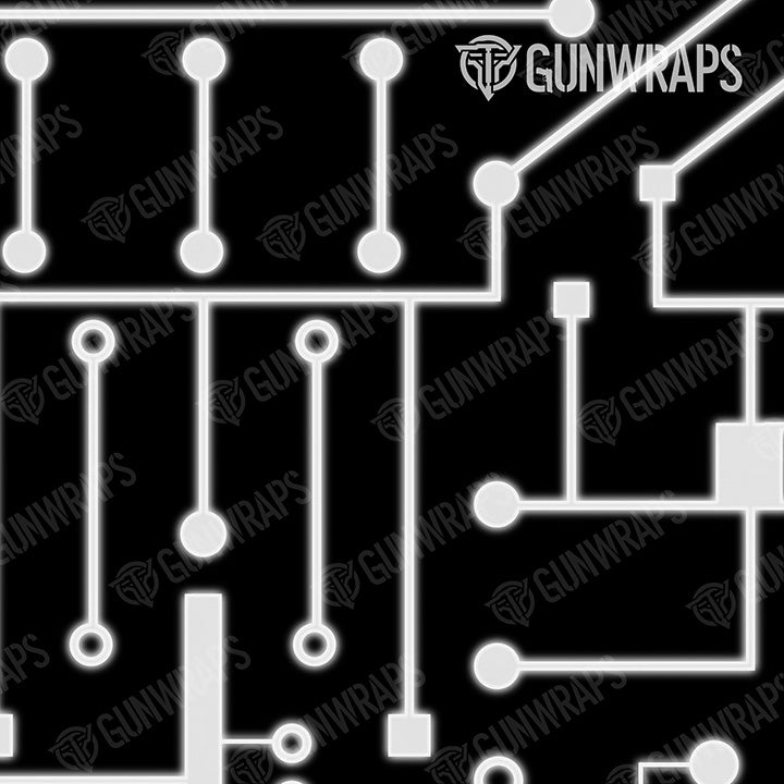 Binocular Circuit Board White Gear Skin Pattern