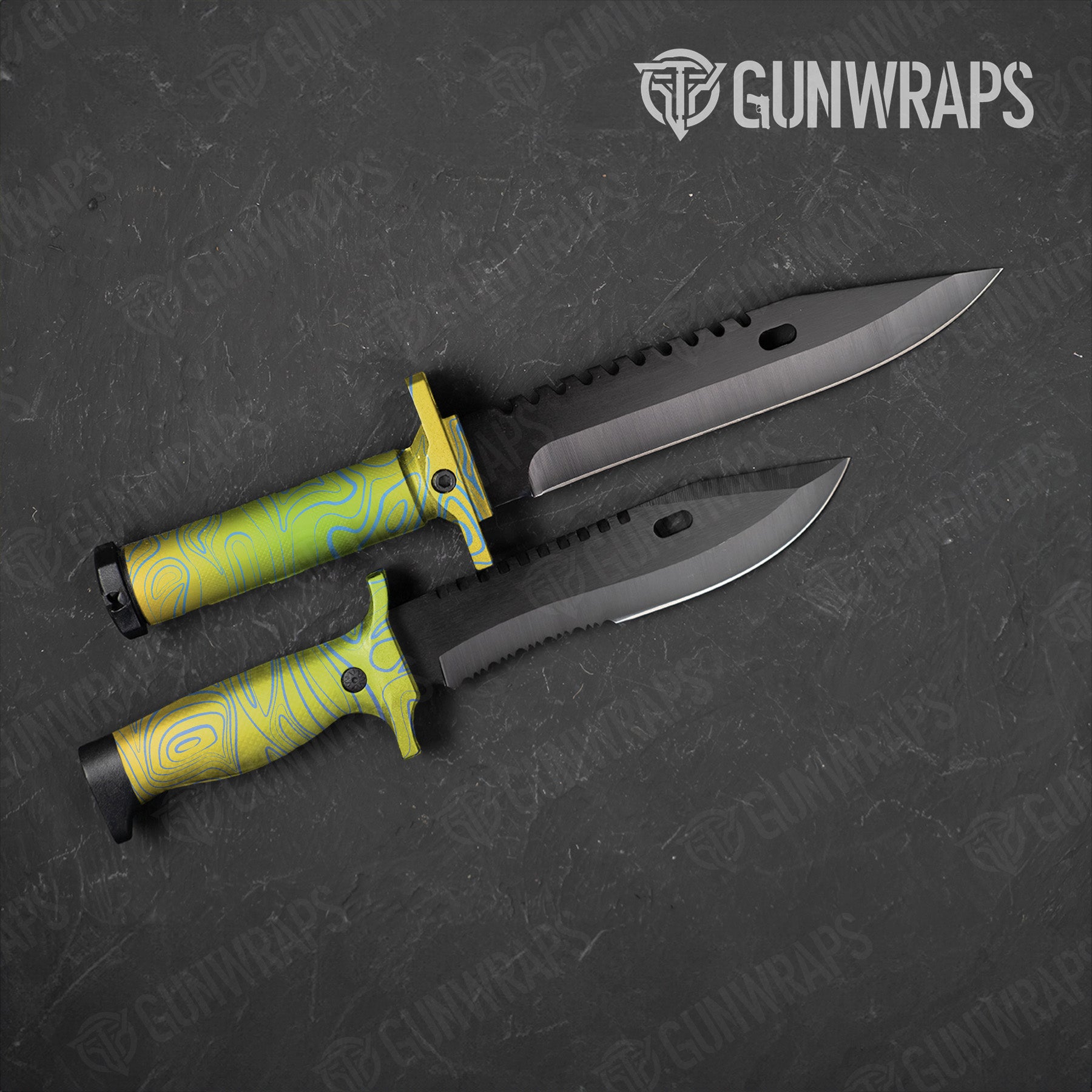 Damascus Carnival Knife Gear Skin Vinyl Wrap