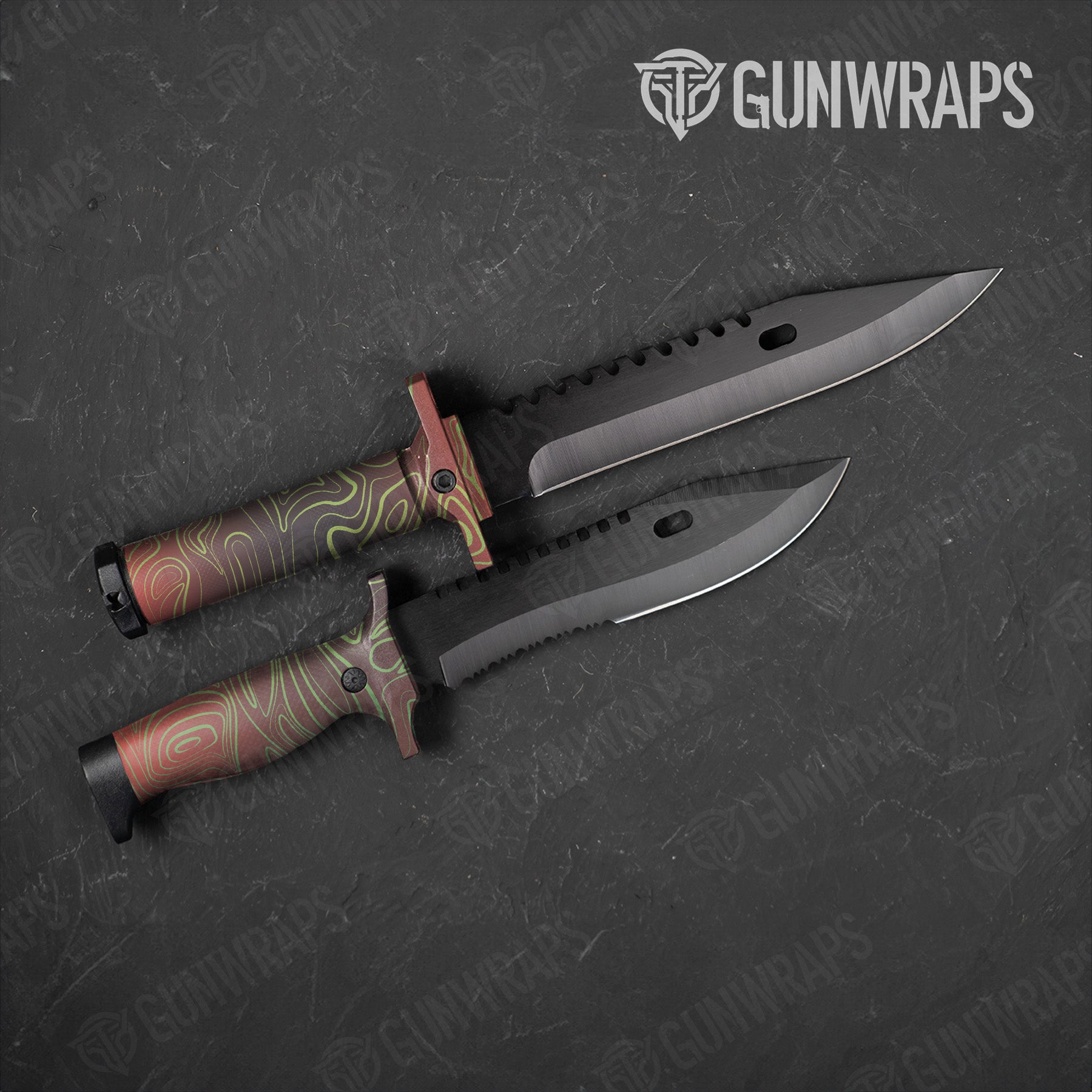 Damascus Fiesta Knife Gear Skin Vinyl Wrap