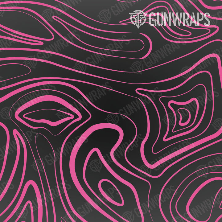 AR 15 Mag Damascus Magenta Gun Skin Pattern