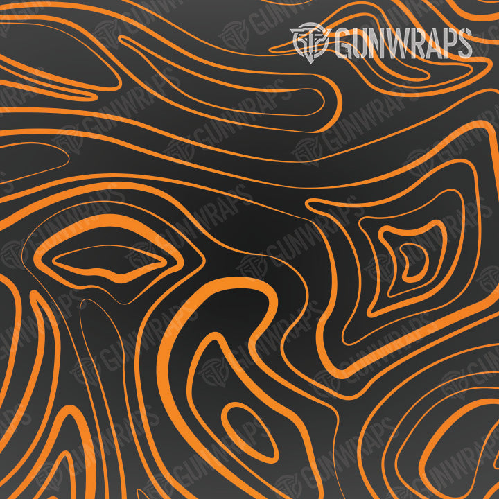 Pistol & Revolver Damascus Orange Gun Skin Pattern