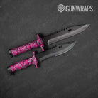 Digital Magenta Tiger Camo Knife Gear Skin Vinyl Wrap