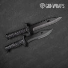 Digital Midnight Camo Knife Gear Skin Vinyl Wrap