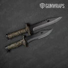 Digital Militant Yellow Camo Knife Gear Skin Vinyl Wrap