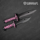 Digital Pink Tiger Camo Knife Gear Skin Vinyl Wrap