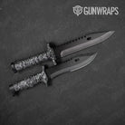 Digital Urban Green Camo Knife Gear Skin Vinyl Wrap