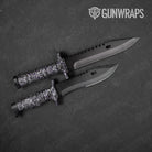 Digital Urban Purple Camo Knife Gear Skin Vinyl Wrap