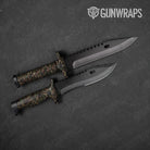 Digital Woodland Camo Knife Gear Skin Vinyl Wrap