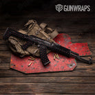 AK 47 Dotted Black Cherry Gun Skin Pattern