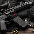 AR 15 Mag Well Dotted Black Cherry Gun Skin Pattern