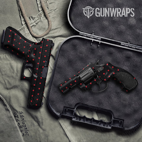 Dotted Pistol & Revolver Gun Skin Vinyl Wraps