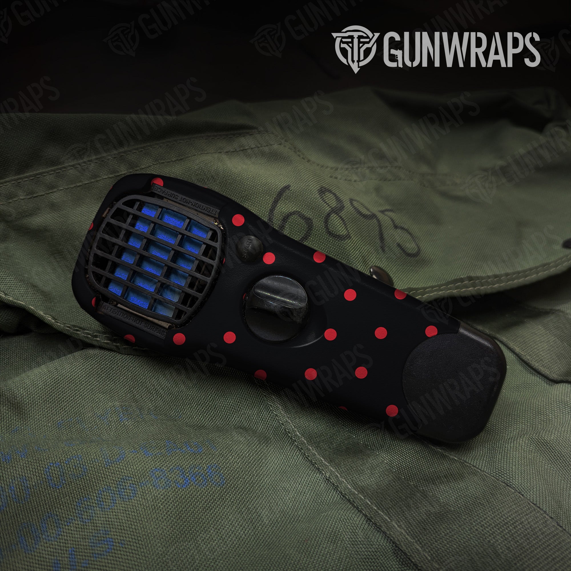 Thermacell Dotted Black Cherry Gun Skin Pattern
