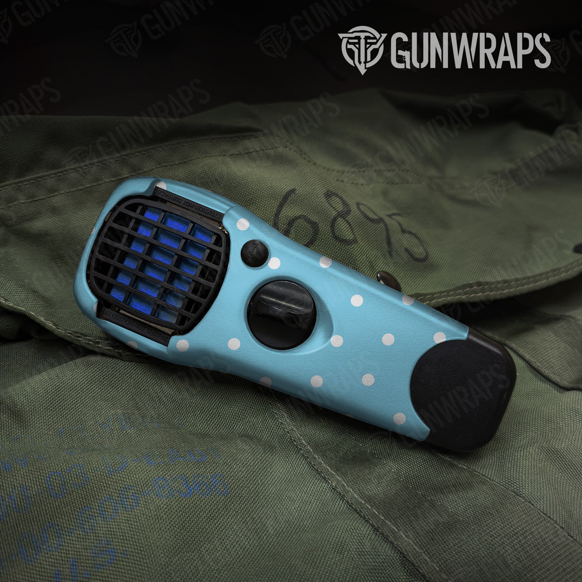 Thermacell Dotted Blue Gun Skin Pattern