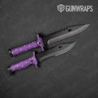 Knife Dotted Lavender Gun Skin Pattern