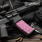 AR 15 Mag Dotted Pink Gun Skin Pattern