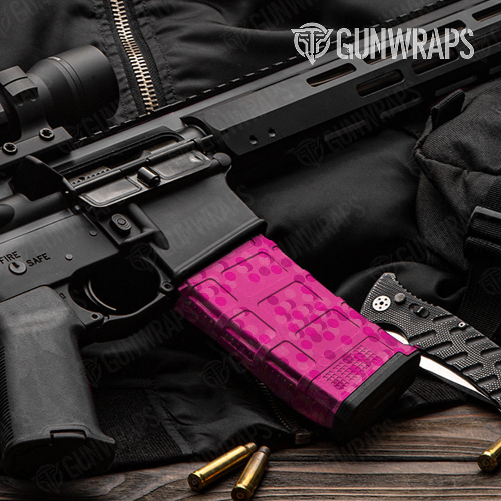 AR 15 Mag Eclipse Camo Elite Magenta Gun Skin Pattern