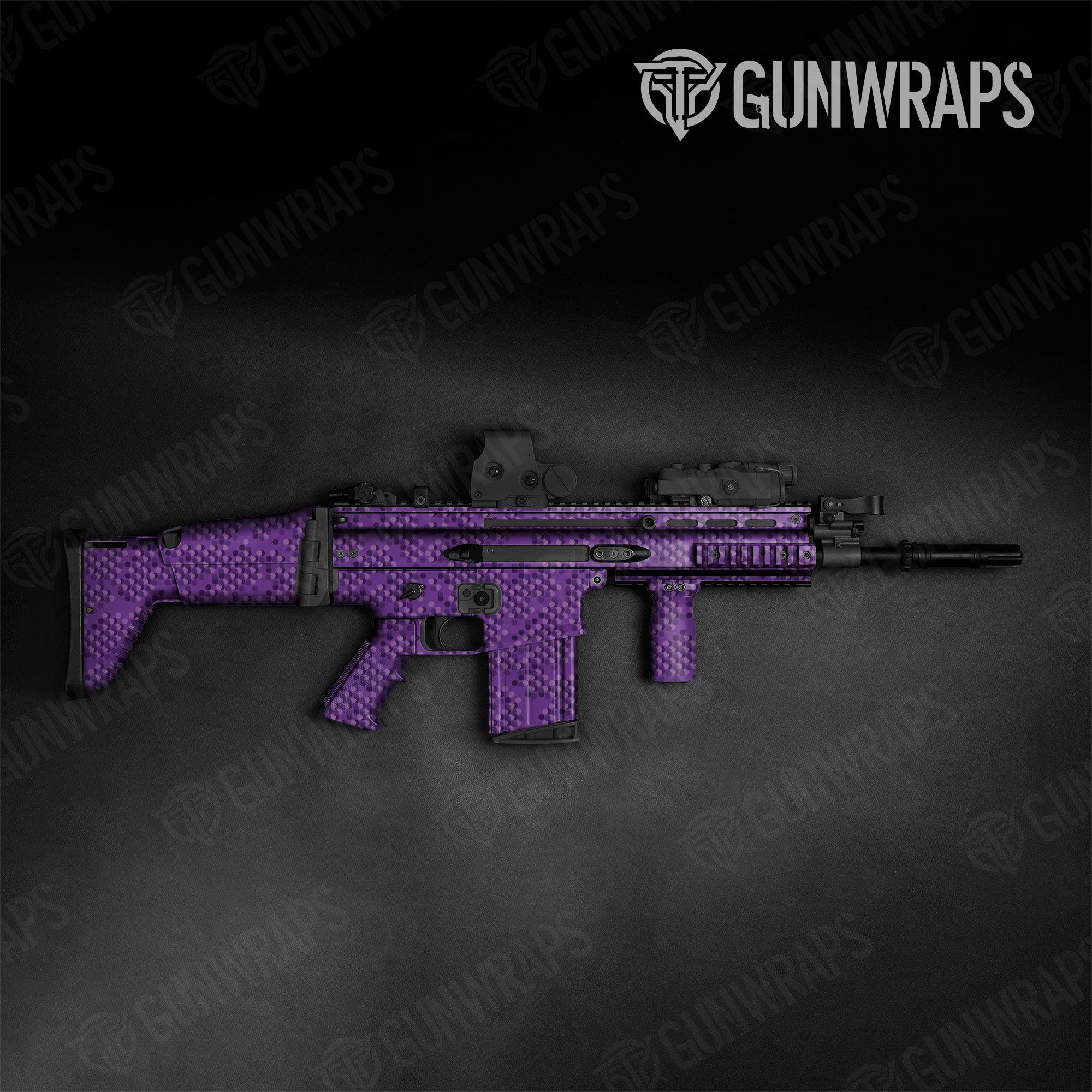 Tactical Eclipse Camo Elite Purple Gun Skin Pattern