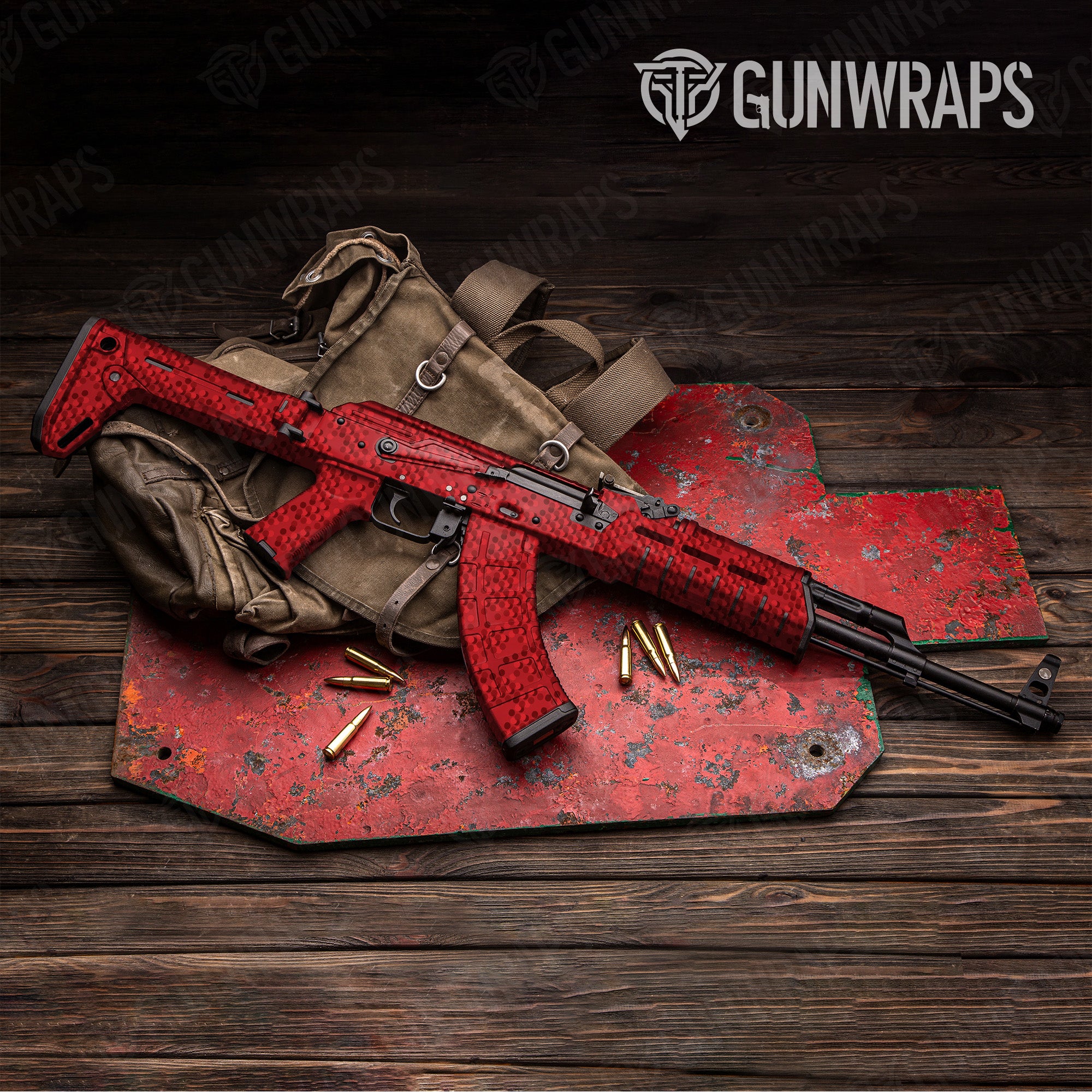 AK 47 Eclipse Camo Elite Red Gun Skin Pattern