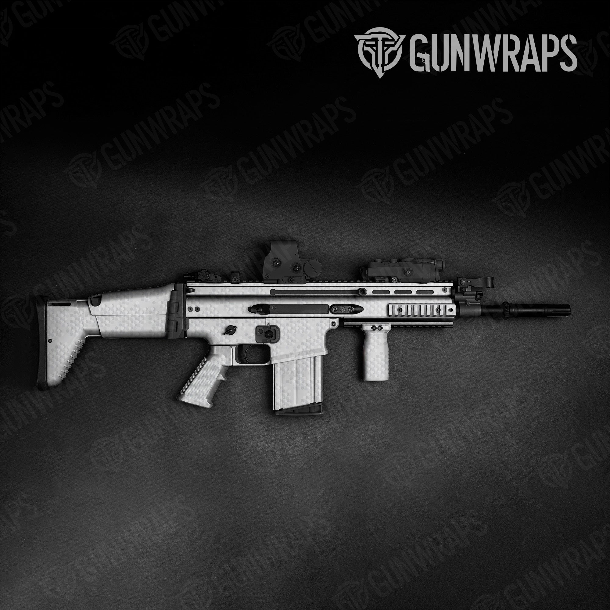 Tactical Eclipse Camo Elite White Gun Skin Pattern