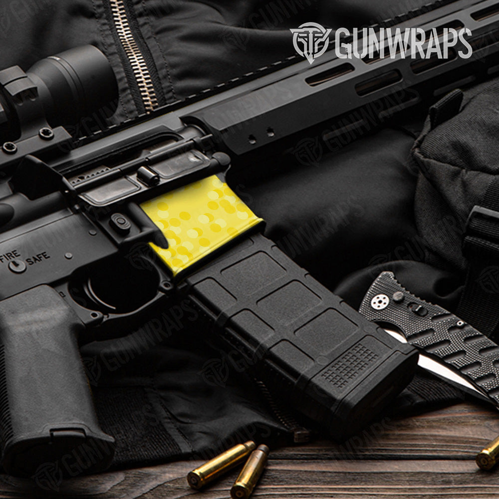 AR 15 Mag Well Eclipse Camo Elite Yellow Gun Skin Pattern