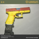 Pistol & Revolver Eclipse Camo Elite Yellow Gun Skin Vinyl Wrap