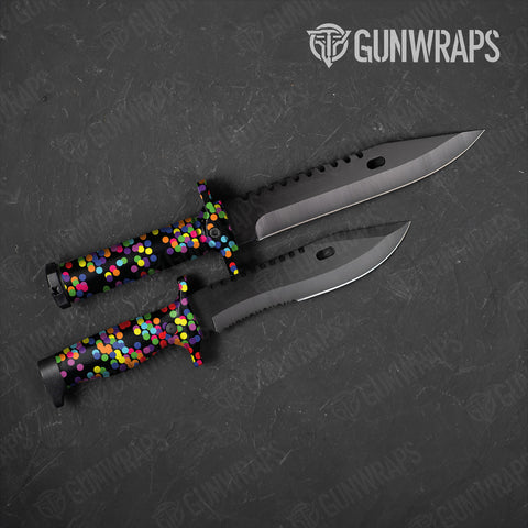 Multicolor Knife Gear Skin Vinyl Wraps