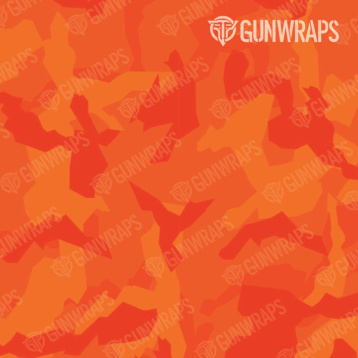 AR 15 Erratic Elite Orange Camo Gun Skin Pattern