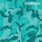 AK 47 Mag Erratic Elite Tiffany Blue Camo Gun Skin Pattern