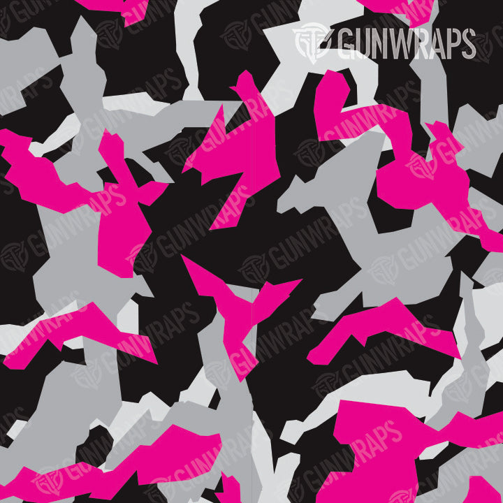 AR 15 Mag Erratic Magenta Tiger Camo Gun Skin Pattern